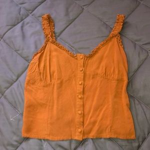 Orange Cropped Tank